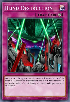 Destrucción Ciega LON-086, carta de Yu-Gi-Oh! de Labyrinth of Nightmare