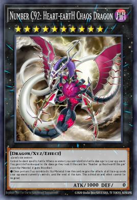 Número C92: Dragón Heart-eartH del Caos LVAL-050