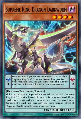 Rey Supremo Dragón Sierpeoscura MACR-019, carta de Yu-Gi-Oh! de Maximum Crisis