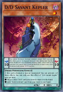 D/D Sabio Kepler MAMA-053, carta de Yu-Gi-Oh! de Magnificent Mavens