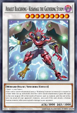 Assault Blackwing - Kusanagi the Gathering Storm MAMO-026, carta de Yu-Gi-Oh! de Magnificent Monsters