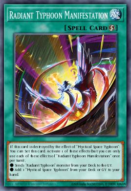 Manifestación Tifón Radiante MAMO-102, carta de Yu-Gi-Oh! de Magnificent Monsters