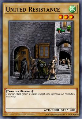 Resistencia Unida MFC-003, carta de Yu-Gi-Oh! de Magician's Force