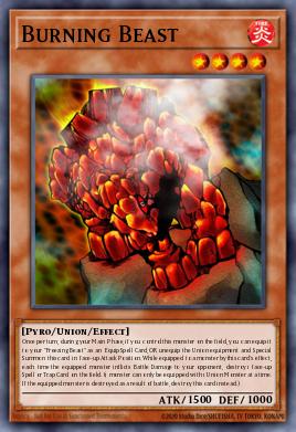 Bestia Ardiente MFC-016, carta de Yu-Gi-Oh! de Magician's Force