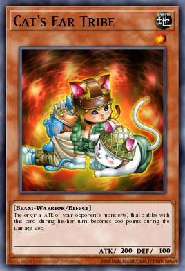 Tribu de la Oreja de Gato MFC-081, carta de Yu-Gi-Oh! de Magician's Force