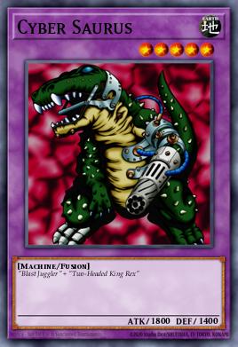 Ciber-Saurio MRD-105, carta de Yu-Gi-Oh! de Metal Raiders