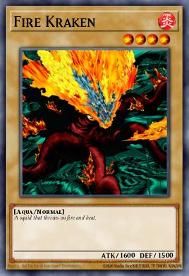 Kraken de Fuego MRL-014, carta de Yu-Gi-Oh! de Magic Ruler
