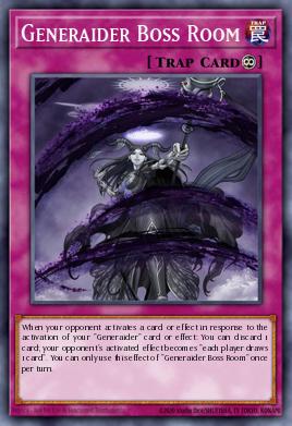 Sala del Jefe Geneincursor MYFI-038, carta de Yu-Gi-Oh! de Mystic Fighters