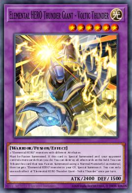 HÉROE Elemental del Trueno Gigante - Trueno Voltaico MZMU-029