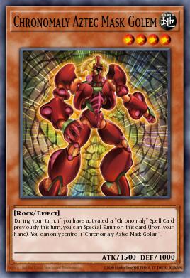 Gólem de Máscara Azteca Cronómalo NUMH-001