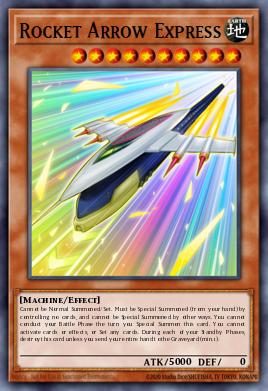 Cohete Flecha Exprés NUMH-024, carta de Yu-Gi-Oh! de Number Hunters