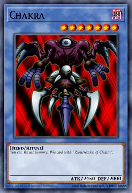 Chakra NUMH-052, carta de Yu-Gi-Oh! de Number Hunters