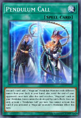 Llamada del Péndulo PEVO-036, carta de Yu-Gi-Oh! de Pendulum Evolution