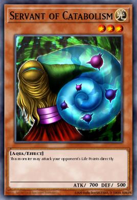 Sirviente del Catabolismo PGD-012, carta de Yu-Gi-Oh! de Pharaonic Guardian