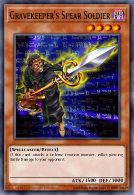 Lancero del Cuidador de Tumbas PGD-062, carta de Yu-Gi-Oh! de Pharaonic Guardian