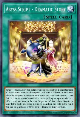 Guión de Abismo - Historia Dramática PHHY-064, carta de Yu-Gi-Oh! de Photon Hypernova