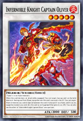 Capitán Oliver Infernoble Caballero PHRA-038, carta de Yu-Gi-Oh! de Phantom Rage