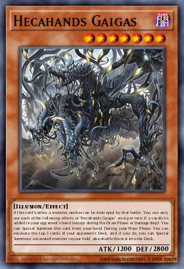 Hecamanos Gaigas PHRE-004, carta de Yu-Gi-Oh! de Phantom Revenge