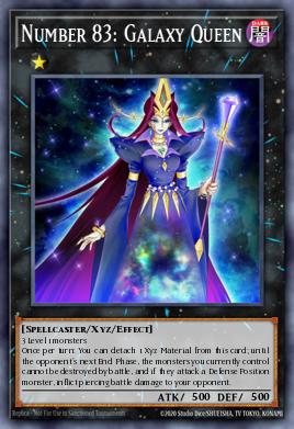 Número 83: Reina de la Galaxia PHSW-039, carta de Yu-Gi-Oh! de Photon Shockwave