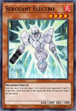 Sargento Electro PHSW-090, carta de Yu-Gi-Oh! de Photon Shockwave