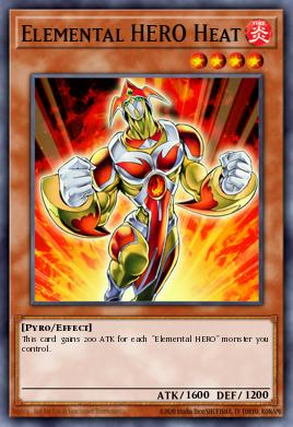 HÉROE Elemental Heat PP02-007, carta de Yu-Gi-Oh! de Premium Pack 2 (TCG)