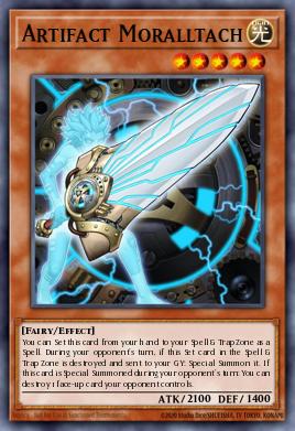 Artefacto Moralltach PRIO-011, carta de Yu-Gi-Oh! de Primal Origin