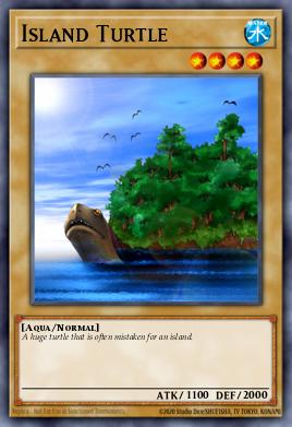 Tortuga Isla PSV-095, carta de Yu-Gi-Oh! de Pharaoh's Servant