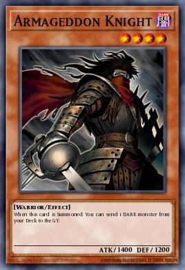 Caballero del Armagedón PTDN-021, carta de Yu-Gi-Oh! de Phantom Darkness