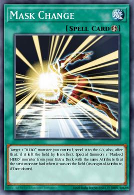 Cambio de Máscara RA04-142, carta de Yu-Gi-Oh! de Quarter Century Stampede