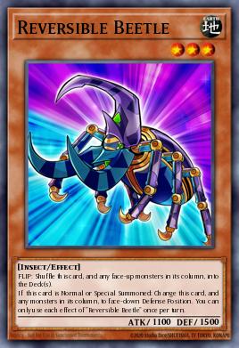 Escarabajo Reversible RIRA-035, carta de Yu-Gi-Oh! de Rising Rampage