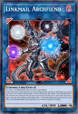 Archidemonio Enlacemail RIRA-047, carta de Yu-Gi-Oh! de Rising Rampage