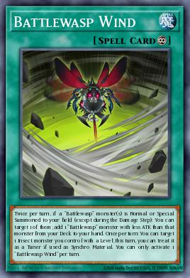 Viento Avispabatalla ROTA-052, carta de Yu-Gi-Oh! de Rage of the Abyss