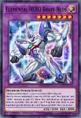 HÉROE Elemental Neos Valiente SAST-035, carta de Yu-Gi-Oh! de Savage Strike