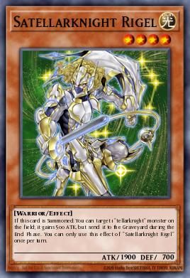 Satelcaballero Rigel SECE-025, carta de Yu-Gi-Oh! de Secrets of Eternity
