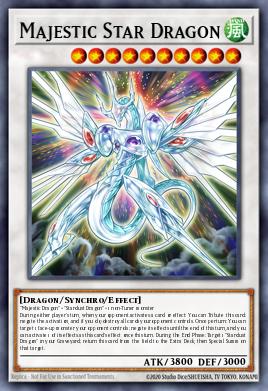 Dragón Estelar Majestuoso SOVR-040, carta de Yu-Gi-Oh! de Stardust Overdrive