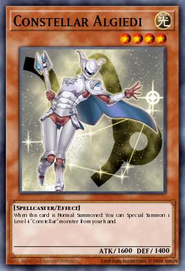 Constelación Algiedi SP15-007, carta de Yu-Gi-Oh! de Star Pack ARC-V