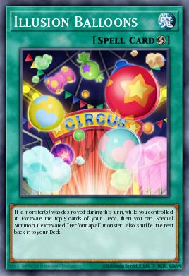 Globos Ilusorios SP15-044, carta de Yu-Gi-Oh! de Star Pack ARC-V