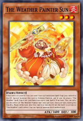 Pintor Meteorológico Sol SPWA-032, carta de Yu-Gi-Oh! de Spirit Warriors