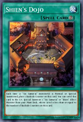 El Dojo de Shien SPWA-049, carta de Yu-Gi-Oh! de Spirit Warriors