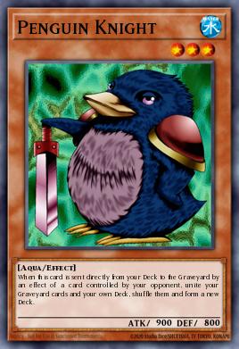 Caballero Pingüino SRL-001, carta de Yu-Gi-Oh! de Spell Ruler
