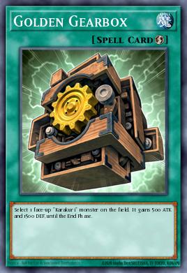 Caja de Cambios Dorada STBL-047, carta de Yu-Gi-Oh! de Starstrike Blast