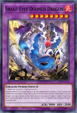 Dragón Condenado Ojo de Serpiente SUDA-035, carta de Yu-Gi-Oh! de Supreme Darkness