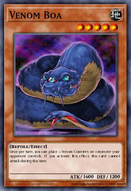 Boa Venenosa TAEV-016, carta de Yu-Gi-Oh! de Tactical Evolution