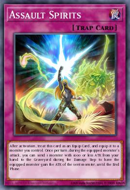 Espíritus de Ataque TSHD-073, carta de Yu-Gi-Oh! de The Shining Darkness