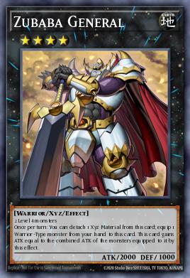 General Zubaba WIRA-044, carta de Yu-Gi-Oh! de Wing Raiders