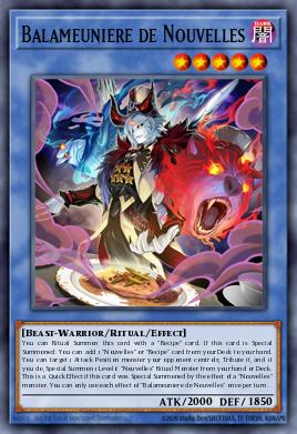 Balameuniere de Nouvelles WISU-033, carta de Yu-Gi-Oh! de Wild Survivors