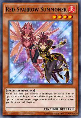 Invocadora de la Golondrina Roja YS14-018, carta de Yu-Gi-Oh! de Super Starter: Space-Time Showdown