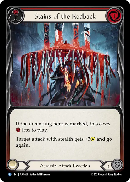 Stains of the Redback (Red) AAC021