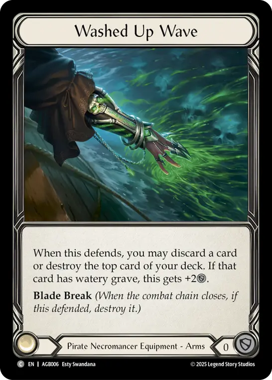Washed Up Wave AGB006, carta de Flesh and Blood de Armory Deck - Gravy Bones