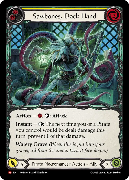 Sawbones, Dock Hand (Yellow) AGB019